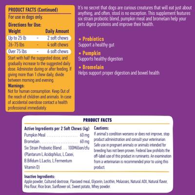 Show full view: True Tails No Poo Chicken Flavored Coprophagia Supplement for Dogs, 120 count slide 3 of 7
