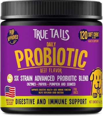 Show full view: True Tails Probiotic Beef Flavored Supplement for Dogs, 120 count slide 1 of 7