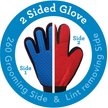 Show in main carousel: True Touch Five Finger Pet Deshedding & Hair Removal Glove, Blue/Red slide 7 of 9