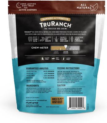 Show full view: TruRanch 4 to 5-inch Bully Collagen Dog Bones, 4 count,  slide 3 of 3