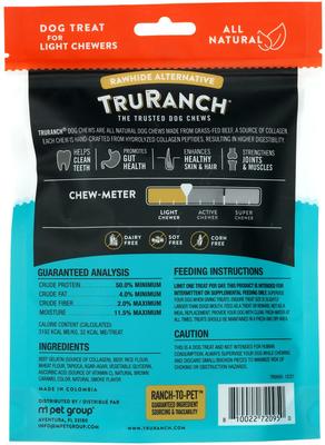 Show full view: TruRanch Beef Collagen Sticks Hard Chew Dog Treats, 5-in, 15 count slide 3 of 7