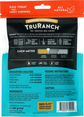 Show full view: TruRanch Beef Collagen Sticks Hard Chew Dog Treats, 5-in, 45 count bundle slide 3 of 7