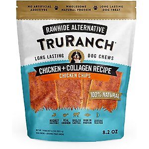 TruRanch Chicken Collagen Chips Hard Chew Dog Treats, 6-in, 8.2-oz bag