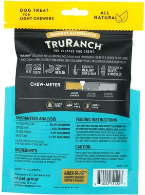 Show full view: TruRanch Peanut Butter Collagen Sticks Hard Chew Dog Treats, 5-in, 15 count slide 3 of 7