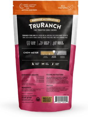 Show full view: TruRanch Pork Skin Rolls Chicken Wrapped Dog Jerky, Large, 2 count slide 3 of 3