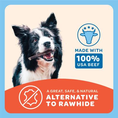 Show full view: Trusty Paws Beef Collagen Chews Dog Treats, 10-oz bag slide 6 of 8