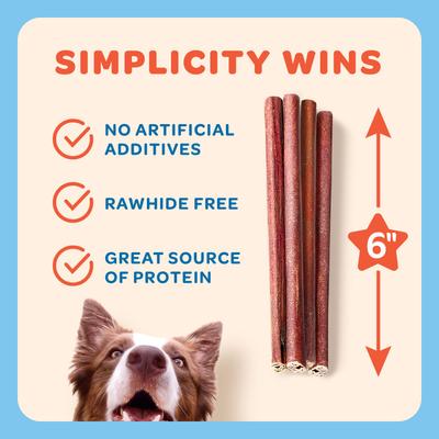 Show full view: Trusty Paws USA Beef Collagen Chews Extra Thin Jerky Dog Treats, 60 count, 15-oz bag slide 5 of 8