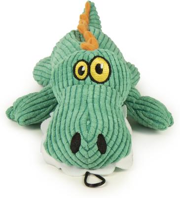 Show full view: TrustyPup Gator Silent Squeak Dog Toy, Teal, Large slide 1 of 7