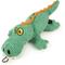 Show in main carousel: TrustyPup Gator Silent Squeak Dog Toy, Teal, Large slide 2 of 7
