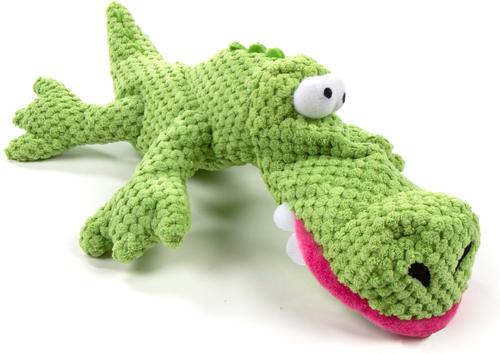 Show full view: TrustyPup Gator Tough Squeaky Dog Chew Toy, Green, Large slide 2 of 10