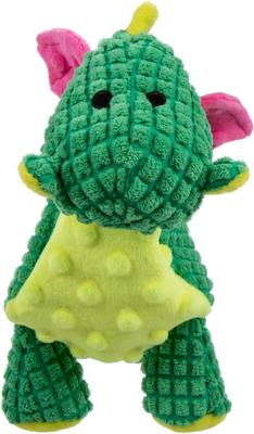 Show full view: TrustyPup Gentle Giant Dragon Tough Squeaky Dog Chew Toy, Green, Large slide 3 of 7