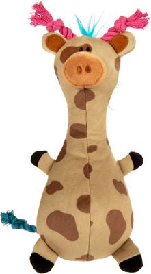 Show full view: TrustyPup Long Neck Giraffe Tough Squeaky Dog Chew Toy, Small slide 4 of 9