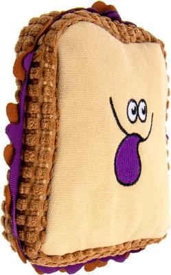 Show full view: TrustyPup PBJ Tough Squeaky Dog Chew Toy, Small slide 4 of 9