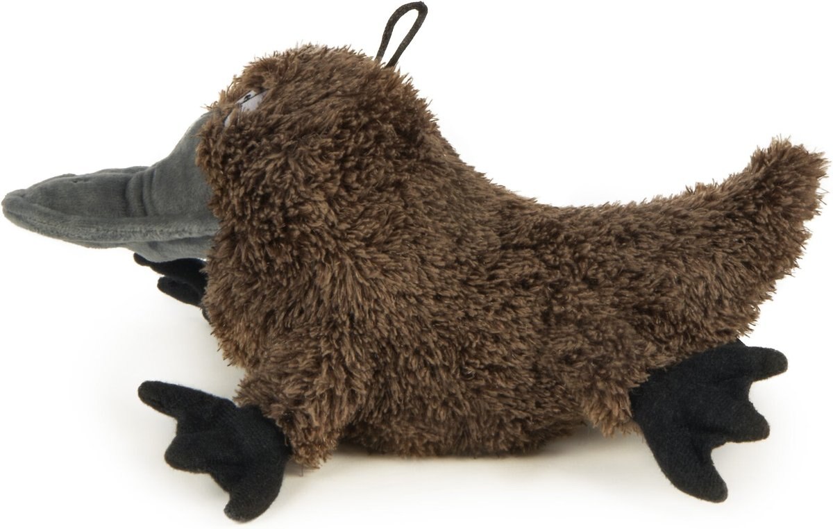 TrustyPup Silent Squeak Platypus Squeaky Dog Plush Toy, Large