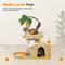 Show in main carousel: TSCOMON 31.5-in Leaf Design Plush Cat Tree, Beige slide 6 of 9