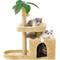Show in main carousel: TSCOMON 31.5-in Leaf Design Plush Cat Tree, Beige slide 8 of 9