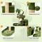 Show in main carousel: TSCOMON 31.5-in Leaf Design Plush Cat Tree, Green slide 3 of 7