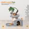 Show in main carousel: TSCOMON 31.5-in Leaf Design Plush Cat Tree, Grey slide 5 of 8