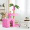 Show in main carousel: TSCOMON 31.5-in Leaf Design Plush Cat Tree, Pink slide 1 of 8