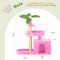 Show in main carousel: TSCOMON 31.5-in Leaf Design Plush Cat Tree, Pink slide 2 of 8