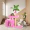 Show in main carousel: TSCOMON 31.5-in Leaf Design Plush Cat Tree, Pink slide 6 of 8