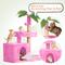 Show in main carousel: TSCOMON 31.5-in Leaf Design Plush Cat Tree, Pink slide 4 of 8