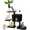 Show in main carousel: TSCOMON 52-in Plush Cat Tree with Hammock, Toy & Sisal Scratching Post, Black slide 5 of 6