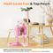 Show in main carousel: TSCOMON 52-in Plush Cat Tree with Hammock, Toy & Sisal Scratching Post, Pink slide 5 of 7