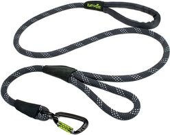 Tuff Mutt Dual Handle Rope Dog Leash, Gray