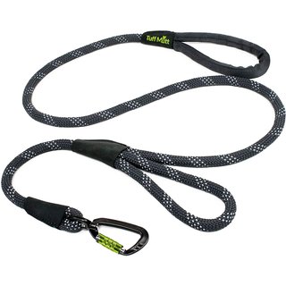 Tuff Mutt Dual Handle Rope Dog Leash, Gray slide 1 of 3