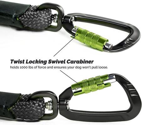 Show full view: Tuff Mutt Dual Handle Rope Dog Leash, Gray slide 3 of 4