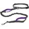 Show in main carousel: Tuff Mutt Hands Free Bungee Dog Leash, Gray/Purple slide 1 of 6