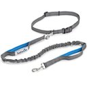 Tuff Mutt Hands-Free Bungee Leash, Gray & Blue
