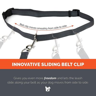 Show full view: Tuff Mutt Hands-Free Bungee Leash, Gray & Orange slide 4 of 12
