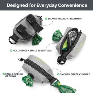 Tuff Mutt Leash Attachment Poop Bag Holder