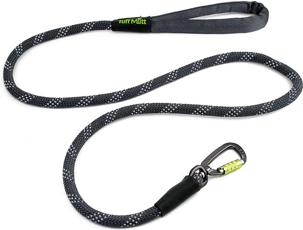 TUFF MUTT Rope Dog Leash, Gray