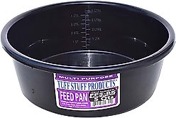 Tuff Stuff Products Feed Pan Farm Animal Feeder, 5-qt, Black