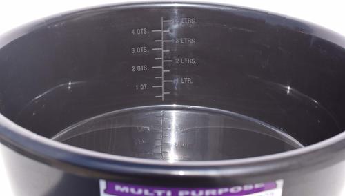 Show full view: Tuff Stuff Products Feed Pan Farm Animal Feeder, 5-qt, Black slide 3 of 3