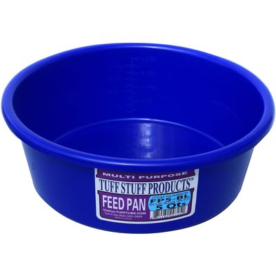 Tuff Stuff Products Tuff Stuff Products Feed Pan Farm Animal Feeder, 5-qt, Royal Blue