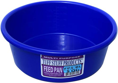 Show full view: Tuff Stuff Products Feed Pan Farm Animal Feeder, 5-qt, Royal Blue slide 1 of 2