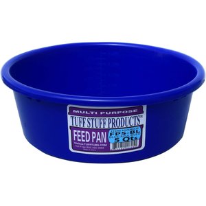 Tuff Stuff Products Feed Pan Farm Animal Feeder, 5-qt, Royal Blue