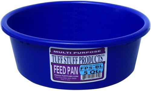 Show full view: Tuff Stuff Products Feed Pan Farm Animal Feeder, 5-qt, Royal Blue slide 2 of 2