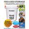 Show in main carousel: Tuff Stuff Products HD Feed & Seed Storage with Lid Stainless Lock Handle Pat Pend Farm Animal Feeder, 12-gal slide 2 of 3