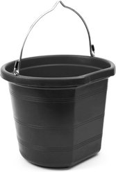 Tuff Stuff Products Heavy Duty Flatback Bucket Farm Animal Feeder, 5-gal, Black slide 2 of 4