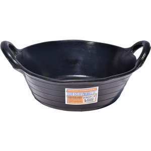 Tuff Stuff Products Rubber Round Feeder with Handle Farm Animal Feeder, 3-gal