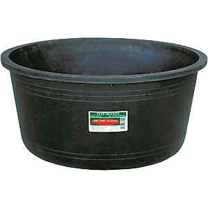 Tuff Stuff Products Super Duty Round Tub Farm Animal Feeder, 25-gal