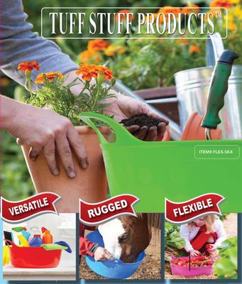 Show full view: Tuff Stuff Products Tuff Flex Tub Farm Animal Feeder, 12-gal, Black slide 7 of 10