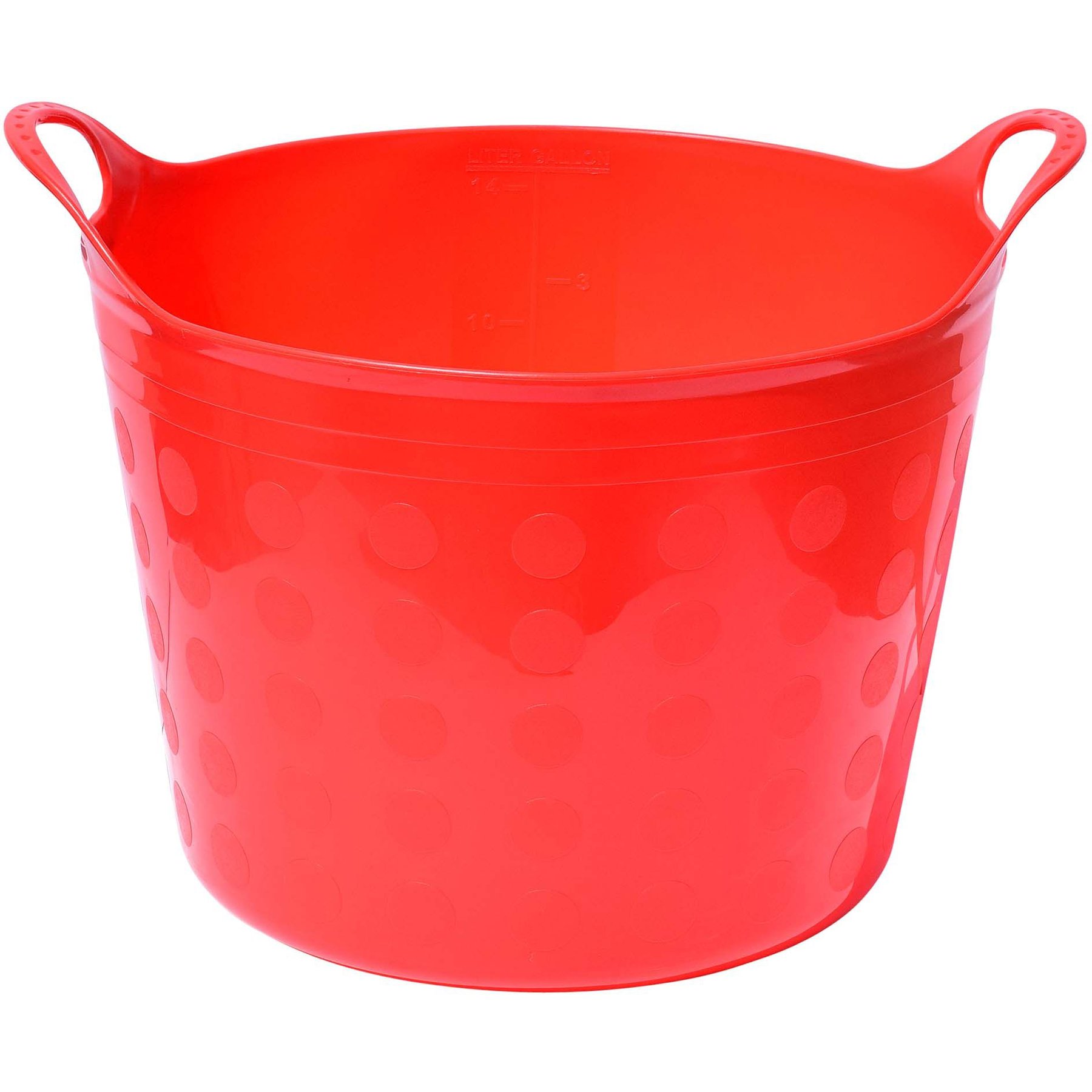 Tuff Stuff Products Tuff Flex Tub Farm Animal Feeder, 16-gal, Red