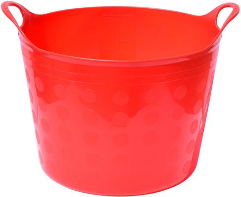 Show full view: Tuff Stuff Products Tuff Flex Tub Farm Animal Feeder, 16-gal, Red slide 1 of 10