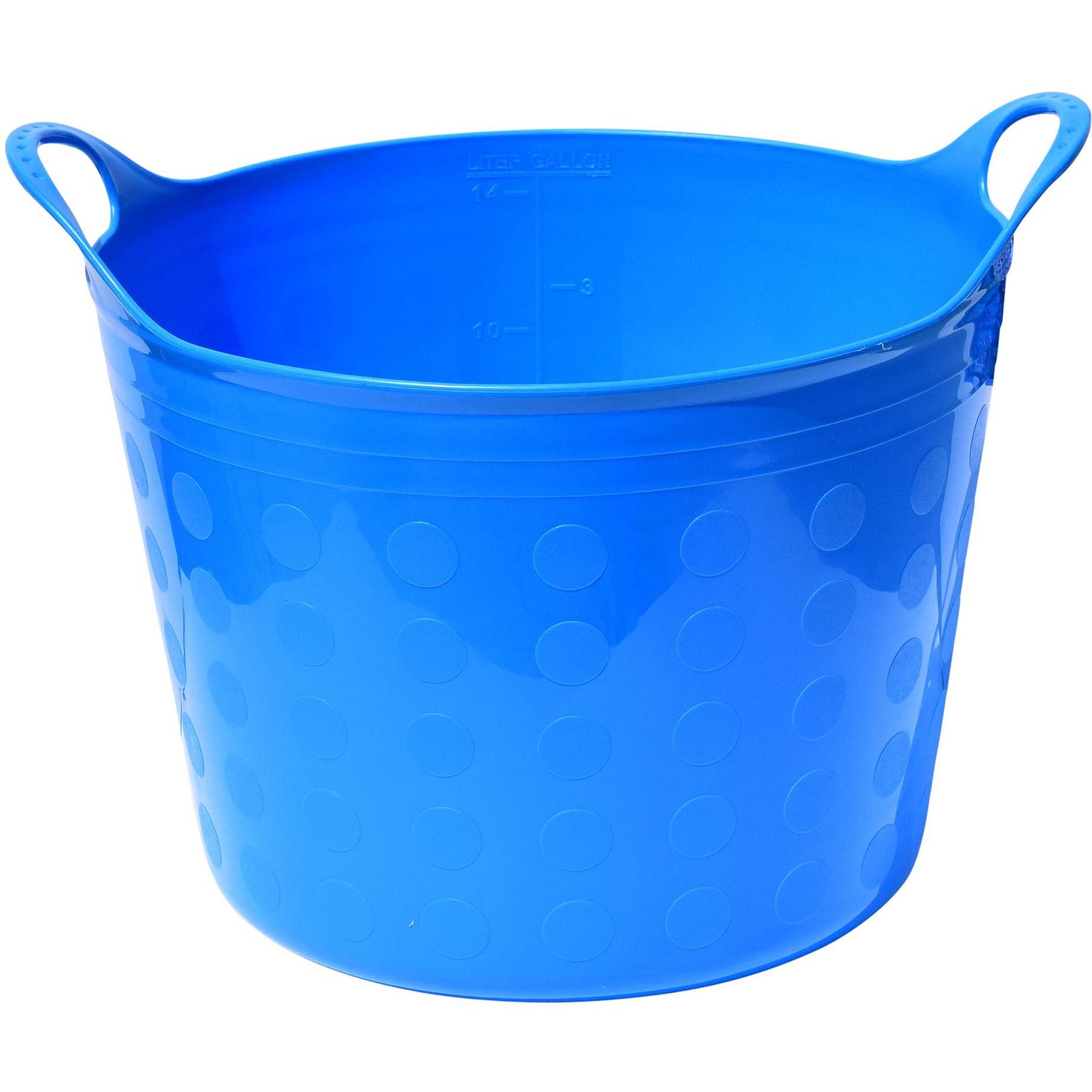 Tuff Stuff Products Tuff Flex Tub Farm Animal Feeder, 4.2-gal, Sky Blue